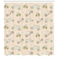 thumbnail image 3 of Surfboard Shower Curtain, Surfboards Transported On Vehicles Cars Bikes Motorcycles California, Fabric Bathroom Set with Hooks, 69W X 75L Inches Long, Peach Brown Olive Green, by Ambesonne, 3 of 3