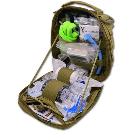 Molle Pouch - Lightning X Products Premium Nylon MOLLE Pouch Emergency Kit J, Ideal for Tactical Medics, Military, Outdoor Enthusiasts (8