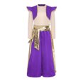 thumbnail image 3 of TiaoBug Kids Boys Arabian Prince Adventure Outfit Embellished Long Sleeve Top with Harem Pants Baggy Bottoms Purple 6, 3 of 4