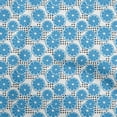 thumbnail image 1 of oneOone Polyester Spandex Medium Blue Fabric Fruits Pineapple Dress Material Fabric Print Fabric By The Yard 56 Inch Wide, 1 of 4