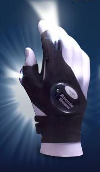 Atomic Beam Glove Hands Free LED Flash Light Ultra Bright 1 Size Fits All 