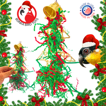 Bonka Bird Toys 2736 Large Shred Christmas Tree Festive Chew Forage Parrot Toy
