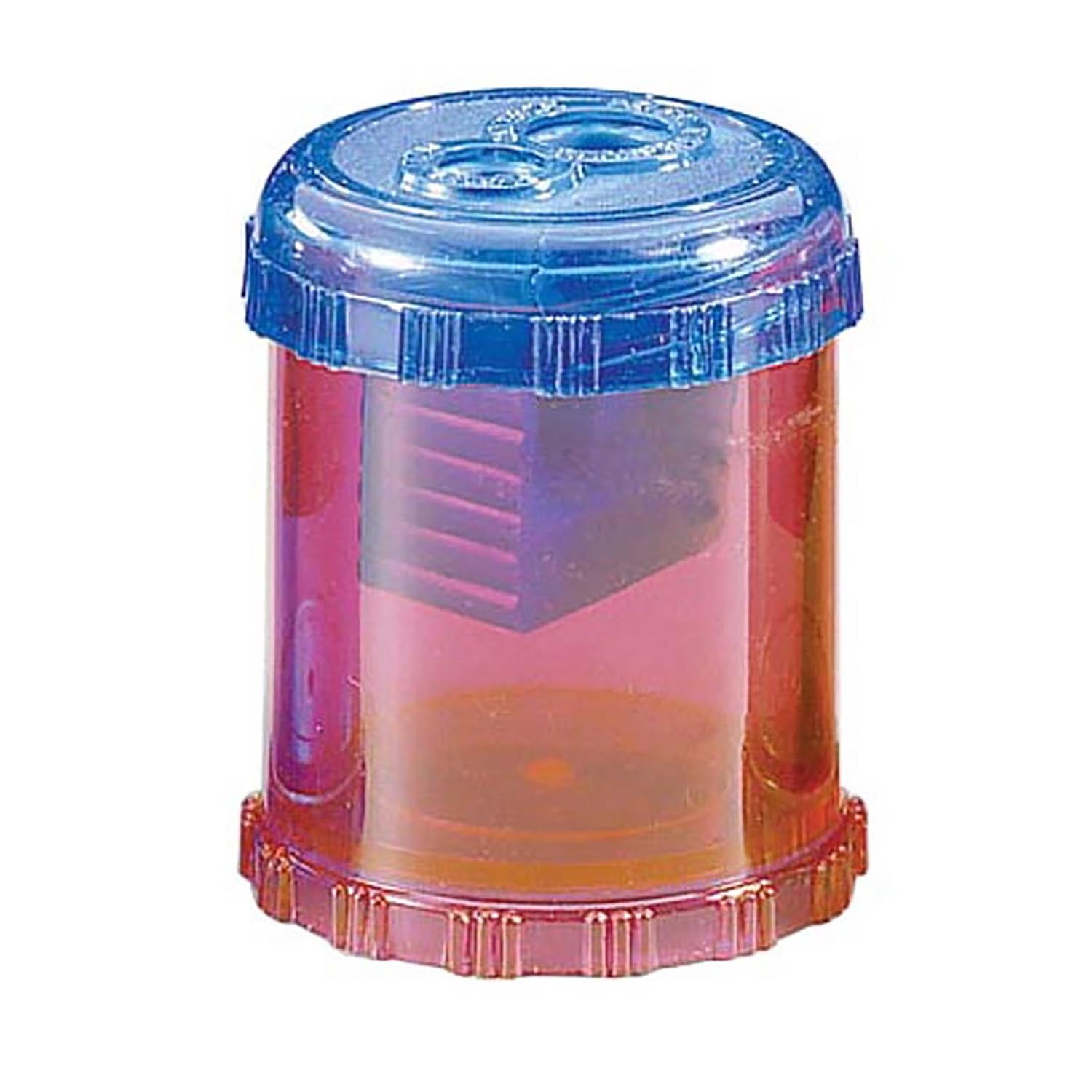 Westcott Manual 2-Hole Pencil and Crayon Sharpener, Assorted Colors, 12 Per Pack
