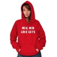 thumbnail image 3 of Real Men Love Cats Funny Pet Owners Hoodie Sweatshirt Women Men Brisco Brands S, 3 of 6