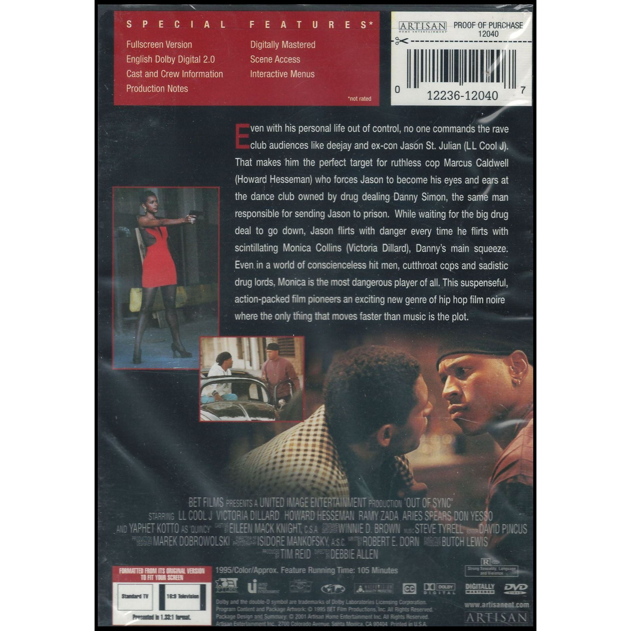 Out of Sync (1995) (DVD), Lions Gate, Action & Adventure