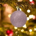 thumbnail image 1 of Adornos navideños de 5 pulgadas - Bolas de purpurina irrompibles para árbol/corona, paquete a granel de bolas colgantes de plástico, decoración navideña para fiestas y hogar (rosa), 1 of 4