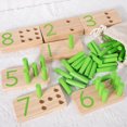 thumbnail image 4 of Juguetes de tablero de clavijas para niños que cuentan juguetes de madera Juguetes de tablero de clavijas para niños que cuentan juguetes de madera con 57 clavijas juguetes ANGGREK Otros, 4 of 8