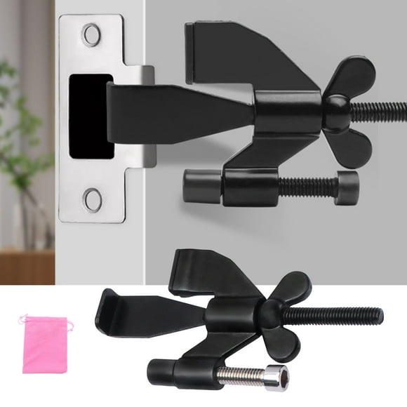 Riforla Door Stopper Wedge for Blocking Doors Rental Apartment Hotel Door Fixed Door Stop Opening Door Doorstop Black