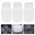 thumbnail image 5 of KAKOWELY 10 Pcs 80ml Bouteilles de Pilules pour Animaux de Compagnie Contenant de Produits Chimiques Médicaments Support de Rangement pour Comprimés Distributeur de Pilules avec Blanc,3.15"X1.77"X1.77 Pouces, 5 of 5