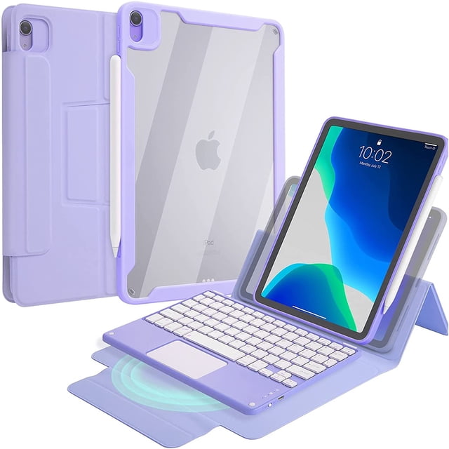 Adecuado para la cubierta del teclado ipadpro11 air5/4 cubierta inferior dividida teclado bluetooth cover-2020ipadair4/5/10.9-purple Adepaton CW-CC305-4