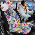 thumbnail image 2 of Uorisanigo Car Seat Covers, Premium Pink Hibiscus Automotive High Back Bucket Seat Covers Front Seats, 2 PCS Auto Interior Accessories Cushions, Universal Fit for Most Cars, 2 of 7