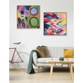 thumbnail image 5 of Kate and Laurel Sylvie Circle of Love Framed Canvas Wall Art by Caleb Griswold, 30x30 Natural, Colorful Abstract Décor for Wall, 5 of 5