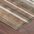 thumbnail image 3 of Addison Rugs Mayfield Premium Machine Washable Transitional Stripes Paprika Rectangle Rug, 8' x 10', 3 of 6