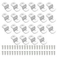 thumbnail image 1 of Uxcell Clips de lienzo Offset de 1/5", 22 Pcs Clips de metal para enmarcar fotos, incluye 44 tornillos, 1 of 6