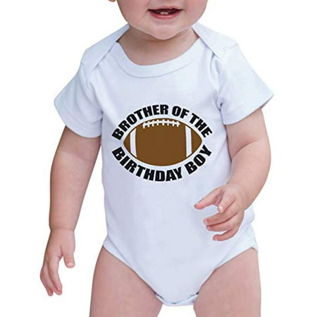 

7 ate 9 Apparel Boy s Brother Football Onepiece White