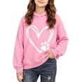 thumbnail image 2 of Abtuhar Fall Hooded Pullover Sweatshirt for Little Girls Solid Long Sleeve Tops for 1-10 Years, 2 of 5
