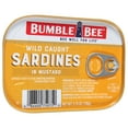 thumbnail image 2 of Bumble Bee Wild Caught Sardines in Mustard Sauce, Gluten Free, 18g Protein Per Serving, Kosher, Shelf Stable Tin Can, 3.75 oz, 2 of 7