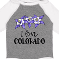 thumbnail image 4 of Inktastic I Love Colorado Columbine Flowers Boys or Girls Long Sleeve Baby Bodysuit, 4 of 5