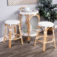 thumbnail image 3 of Butler Tobias White Rattan Counter Stool, 3 of 7