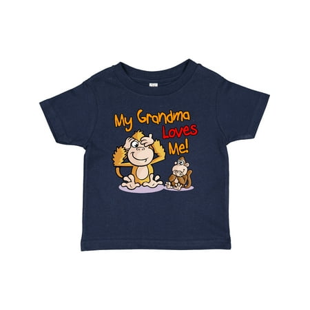 

Inktastic My Grandma Loves Me Monkey Gift Baby Boy or Baby Girl T-Shirt