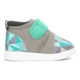 thumbnail image 3 of ikiki Glacial Refraction Squeakerless Toddler Shoes | Teal/Gray, 3 of 8