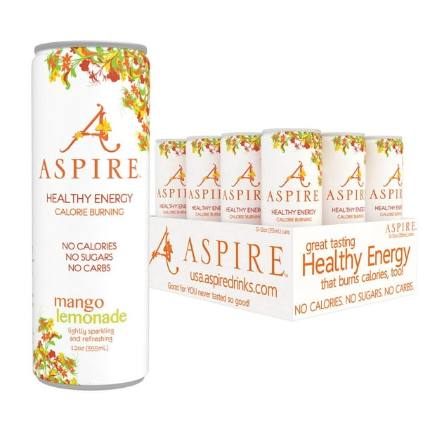 Aspire Healthy Energy Drink Costco Aspire Healthy Energy Drink, Mango Lemonade, 12 fl oz 12-Pack - Walmart