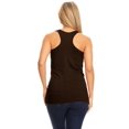 thumbnail image 3 of Women's Basic Solid racerback tank top with scoop neck, 3 of 3