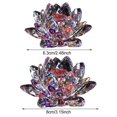 thumbnail image 6 of Hariumiu Faux Crystal Lotus Figurine Colorful Lotus Flower Ornament Lotus Paperweight Table Centerpiece for Home Office Decor Souvenir Gift, 6 of 8