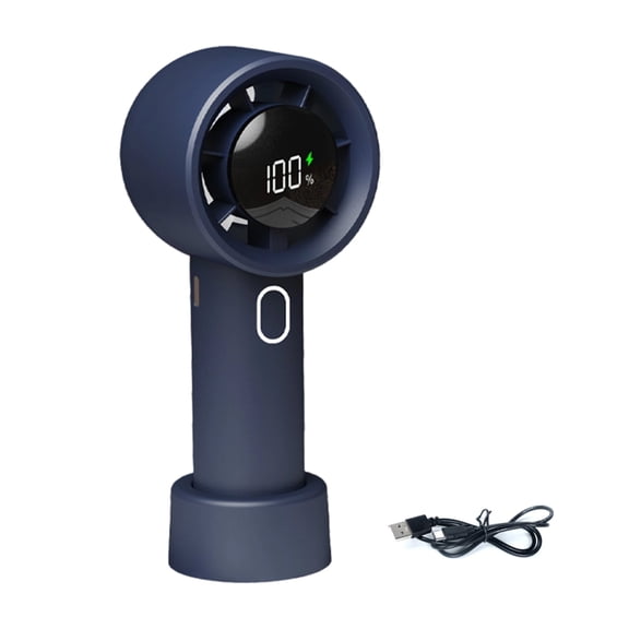 Cooling Fan Light Weight USB Rechargeable With Digital Display For Home Office