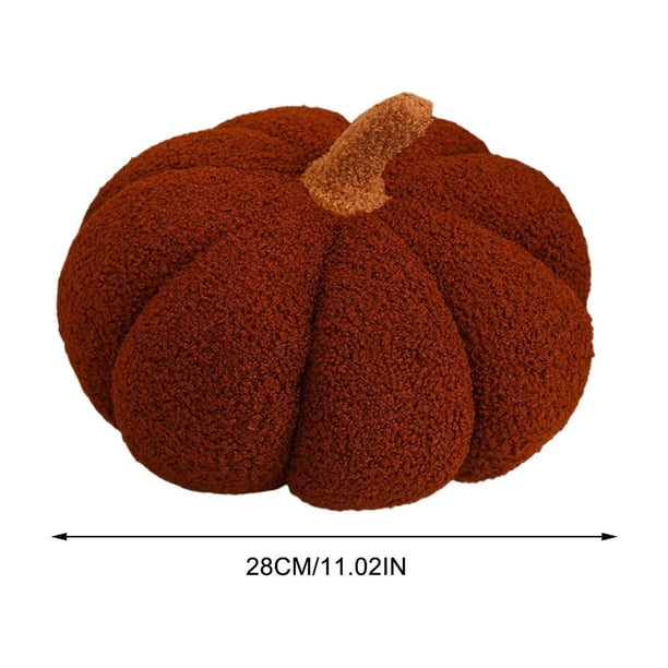Xihbxyly Cojín de Calabaza, Diseño de Punto Suave Inspirado En Halloween, Acogedor para La Sala de Estar, Juguete y Cojín Versátil, Ambiente Espeluznante de Temporada, Tamaños Disponibles: 20 Cm, 28