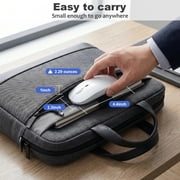 SANPTENT LED Wireless Mouse, Slim Rechargeable Silent Mouse, 2.4G Portable USB Optical Computer Mice with USB Receiver - White