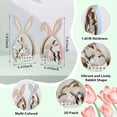 thumbnail image 2 of 2Pcs Easter Decorations, Rustic Wooden Bunny and Egg Table Centerpieces, Spring Decor for Home Indoor, Tiered Tray Decor, Easter Table Decor, Easter Party Decorations, Rustic Farmhouse Home Decor, 2 of 5
