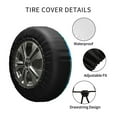 thumbnail image 6 of Kll Blue Shell Tire Cover,Universal Wheel Tire Cover For Trailer, Rv, Suv, Truck,Camper And Many Vehicle,(17 Inch), 6 of 8