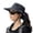 Black, variant on Women Sun Hat Summer Bucket Wide Brim Protection Hat Foldable Cool Mesh Beach Cap
