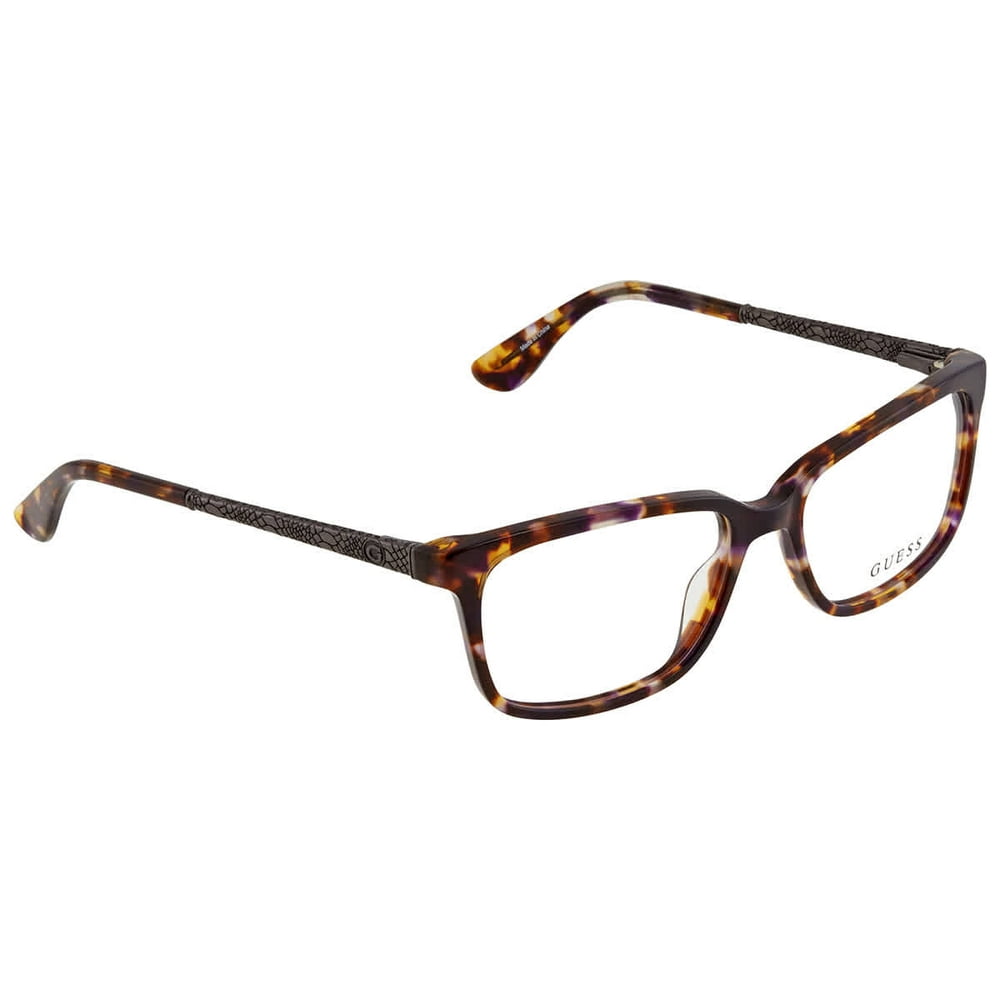 Guess Ladies Tortoise Rectangular Eyeglass Frames GU 2612 55 53 ...