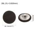 thumbnail image 2 of 10uds 28L Tela Paño Cubierto Botón 18mm Redondo Metal Vástago Costura Botones para Trajes Vestido Blusas, Marrón, 2 of 5