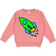 thumbnail image 2 of Inktastic Cute Green Rocket Toddler Sweatshirt, 2 of 4