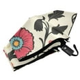 thumbnail image 6 of FORMRS Travel Umbrella Folding Auto Open Close Windproof Rain UV Protection, Beige Red Floral, 6 of 8