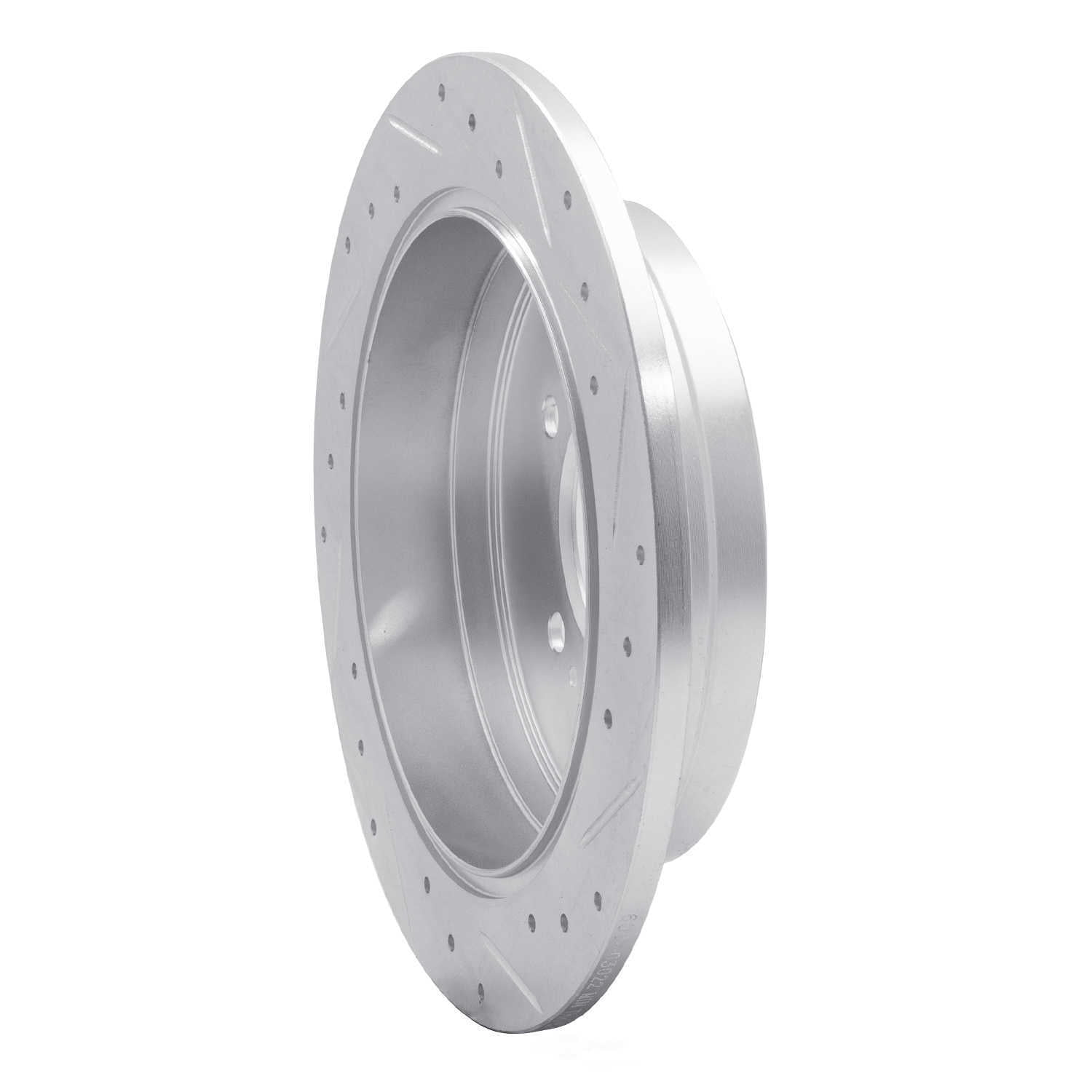Dynamic Friction Company 631-03022L DFC Brake Rotor - Drilled And Slotted - Silver