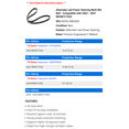 thumbnail image 2 of Alternator and Power Steering Multi Rib Belt - Compatible with 2003 - 2007 INFINITI FX35 2004 2005 2006, 2 of 2