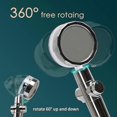 thumbnail image 4 of High-Pressure Shower Heads, Handheld Turbo Fan Shower, Hydro Jet Shower Head Kit With 3 Filters And Pause Switch, Water Softener Shower Head Hydro, 4 of 5