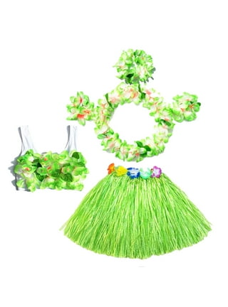 Ladies Girls 40 Cm Hula Grass Skirt Plastic Coconut Bra Hawaiian Beach –  Labreeze Ltd