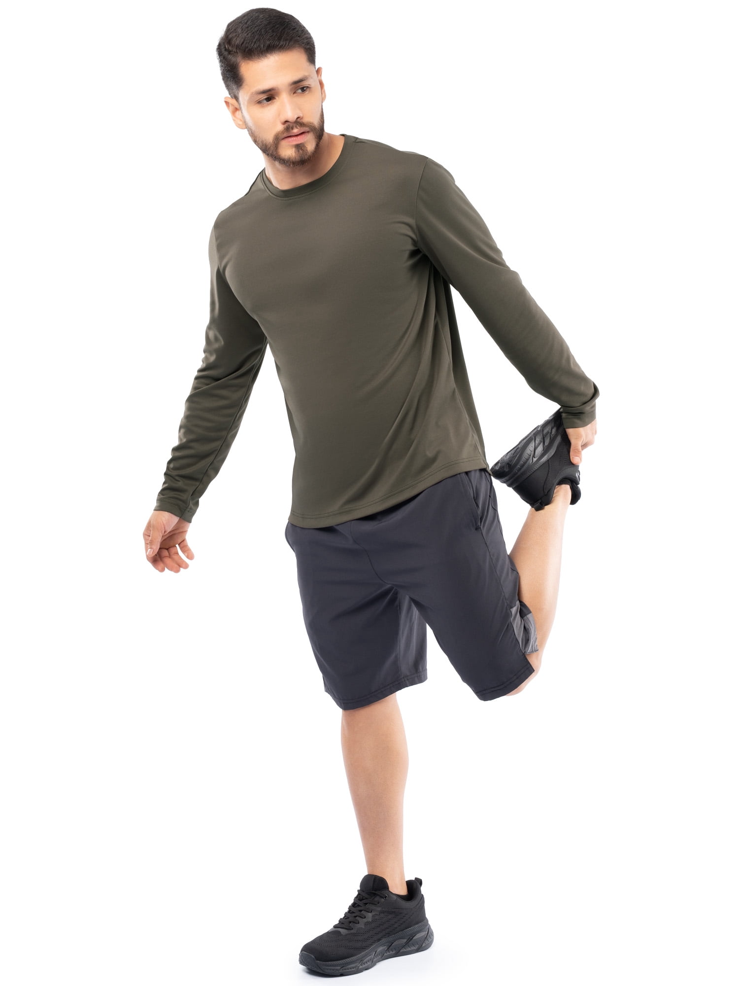 Athletic Works Men's Core Active Long Sleeve T-Shirt, Sizes S-5XL