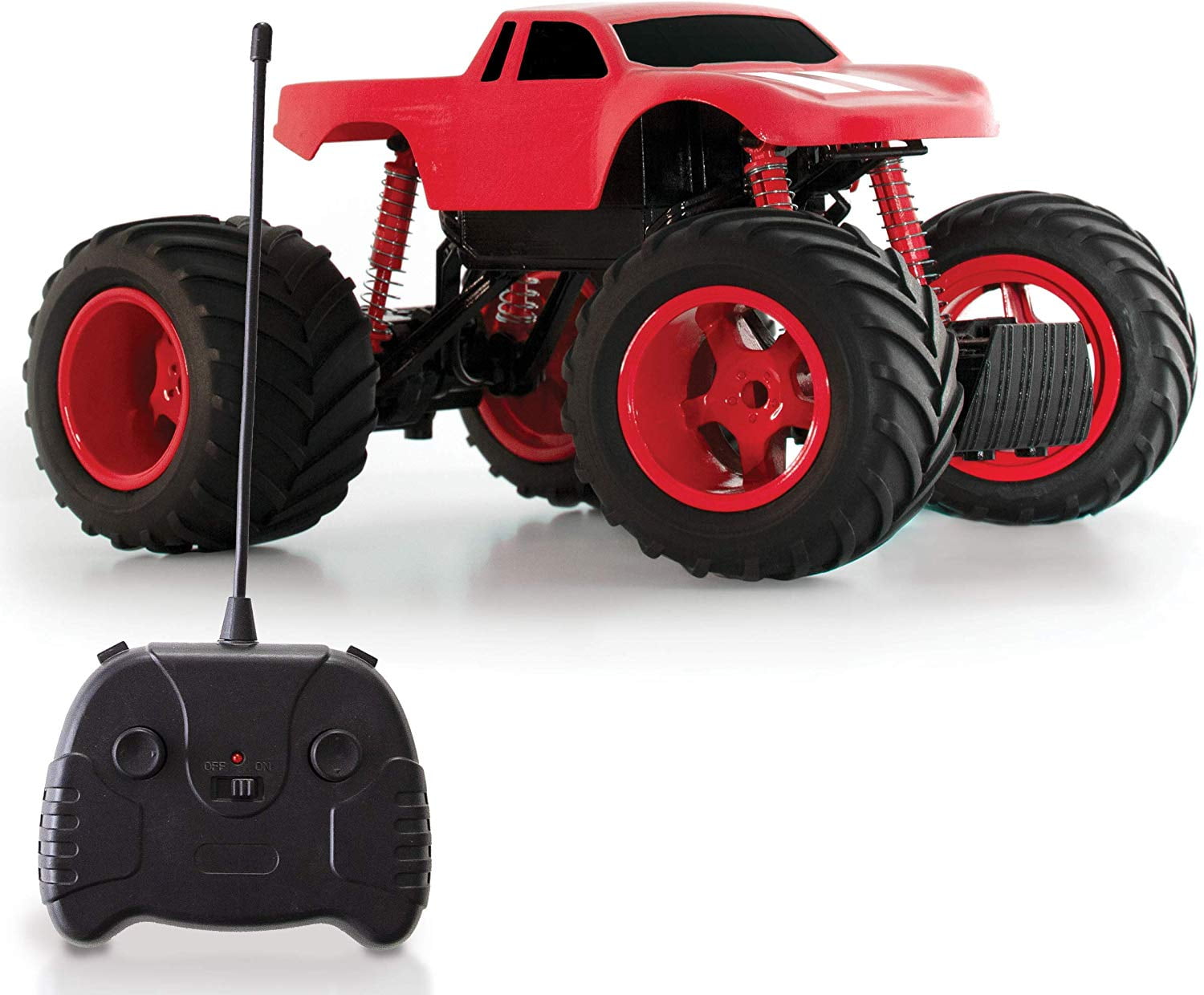 Sharper Image Remote Control Mini Monster Rockslide Truck, 1:24 Scale, 27 MHz, Red - Walmart.com
