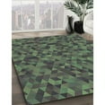 thumbnail image 3 of Ahgly Company Machine Washable Indoor Round Transitional Fall Forest Green Area Rugs, 3' Round, 3 of 7