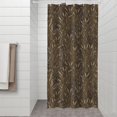 thumbnail image 2 of Camo and Grass Brown Pattern Modern Waterproof Shower Curtain Set with 12 Hooks, Washable Decorative Bathroom Shower Curtain, 2 of 6