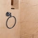 thumbnail image 3 of Colgador De Toallas Retro De Cobre Perforado Barra De Toalla Multifuncional Montada En La Pared Toalla De Baño Anillo De Toalla Retro De Cobre Colgante De Pared Toallero Grueso Perforado Speravity HA020123-00, 3 of 7