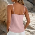 thumbnail image 5 of Ohufall Summer Tank Top for Women Cotton Linen Button Camisole Adjustable Strap Fashion Casual Tank Tops, 5 of 5