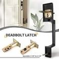 thumbnail image 4 of Exterior Door Handle & Deadbolt, Reversible Lever Handle for Right & Left Entry Doors, 4 of 8