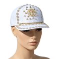 thumbnail image 6 of Hsqqdc Studded Baseball Cap with Spider Chain Rhinestone Hip Hop Hat, 6 of 7